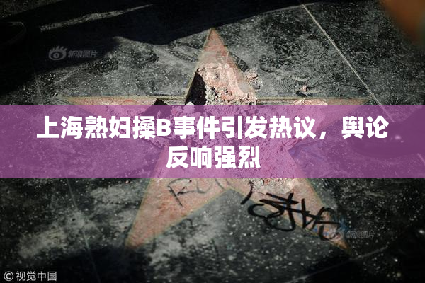 上海熟妇搡B事件引发热议，舆论反响强烈