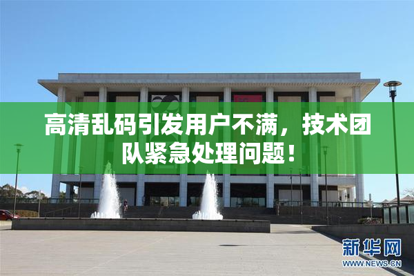 高清乱码引发用户不满，技术团队紧急处理问题！