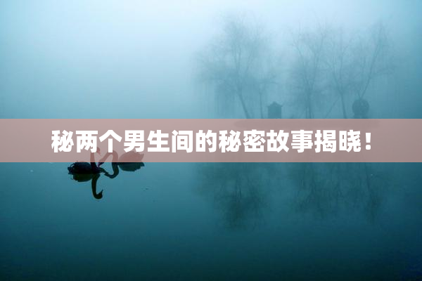 秘两个男生间的秘密故事揭晓！