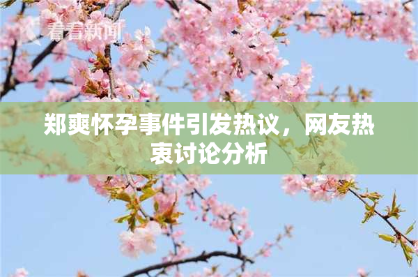 郑爽怀孕事件引发热议，网友热衷讨论分析