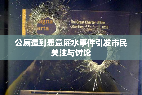公厕遭到恶意灌水事件引发市民关注与讨论