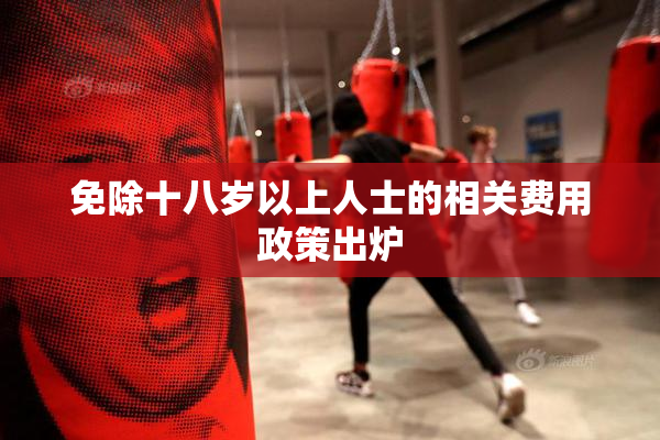 免除十八岁以上人士的相关费用政策出炉