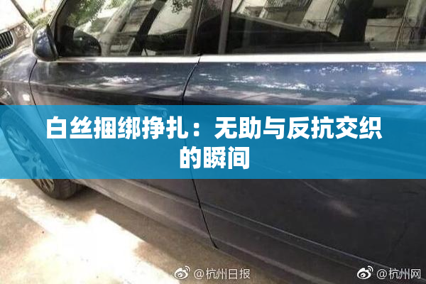 白丝捆绑挣扎：无助与反抗交织的瞬间