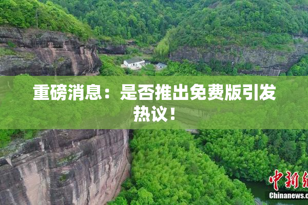 重磅消息：是否推出免费版引发热议！