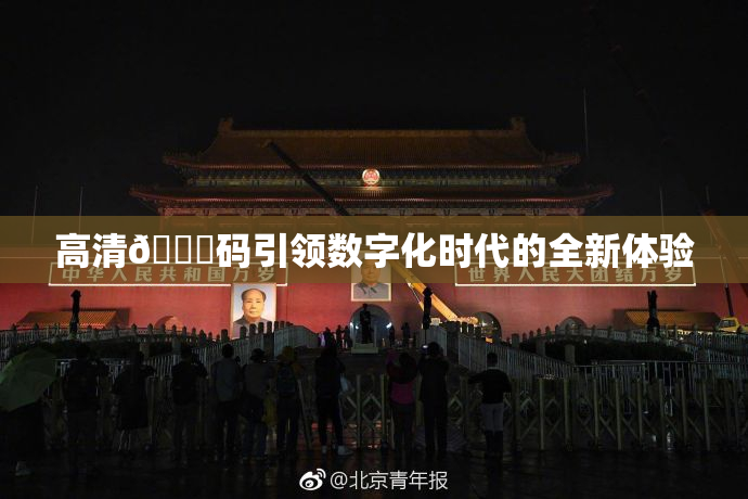 高清🈚码引领数字化时代的全新体验