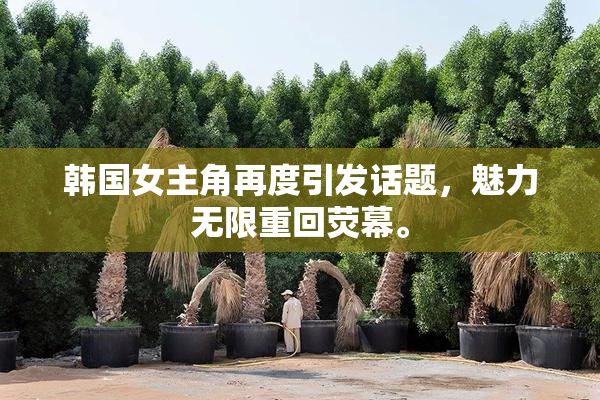 韩国女主角再度引发话题，魅力无限重回荧幕。