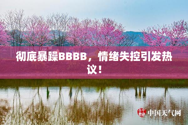 彻底暴躁BBBB，情绪失控引发热议！