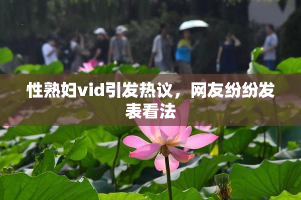 性熟妇vid引发热议，网友纷纷发表看法