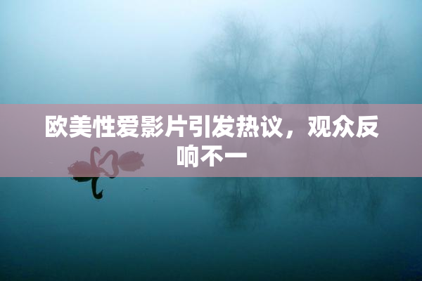 欧美性爱影片引发热议，观众反响不一