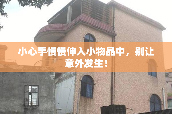 小心手慢慢伸入小物品中，别让意外发生！