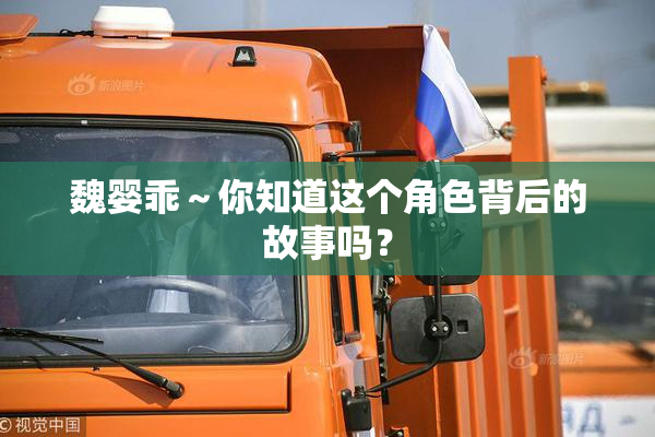 魏婴乖～你知道这个角色背后的故事吗？