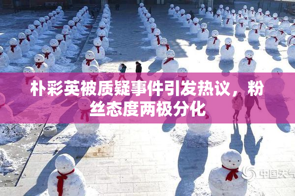朴彩英被质疑事件引发热议，粉丝态度两极分化