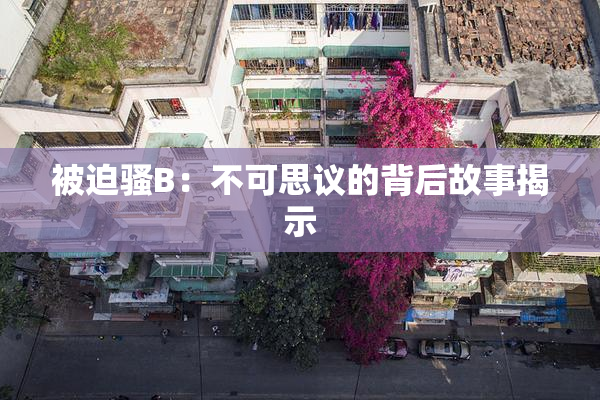 被迫骚B：不可思议的背后故事揭示