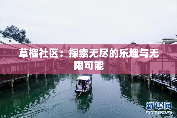 草榴社区：探索无尽的乐趣与无限可能