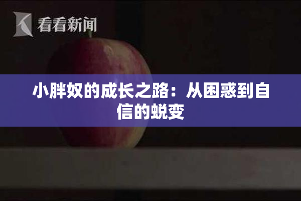 小胖奴的成长之路：从困惑到自信的蜕变