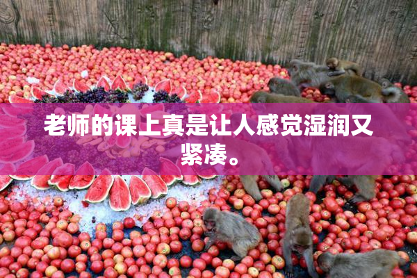 老师的课上真是让人感觉湿润又紧凑。