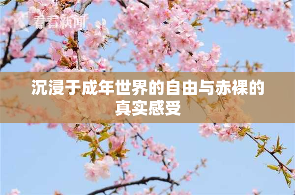 沉浸于成年世界的自由与赤裸的真实感受